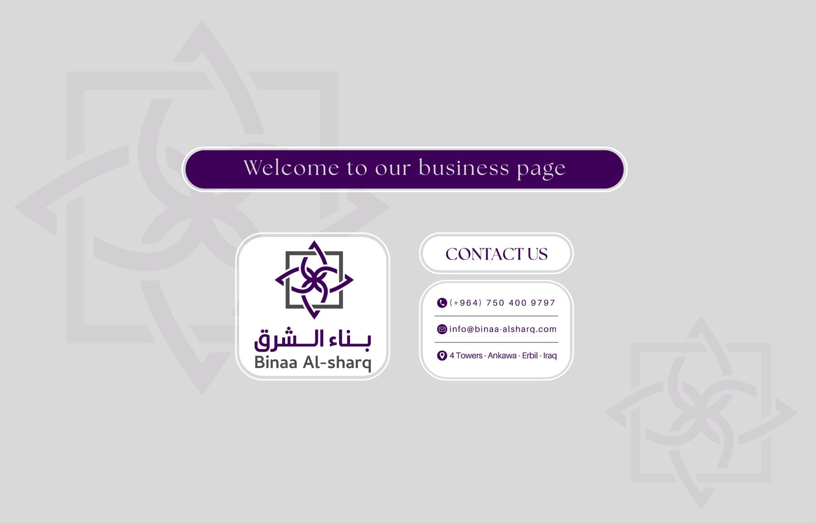 Welcome to our business page! (10)
